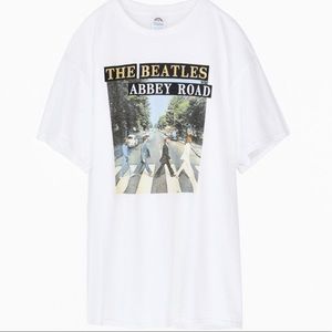 Junk Food Beatles Abbey Road Glitter Tee UO